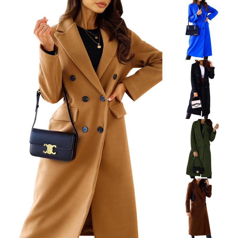 European & American Women's Solid Color Long Sleeve Plush Suit - Autumn/Winter Fashion Casualwear