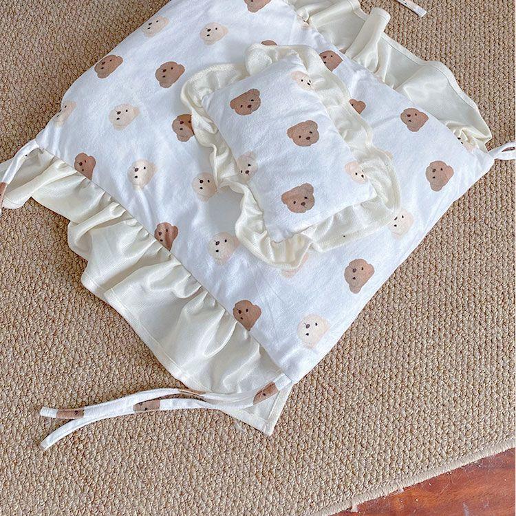 Letto per gatti in legno massello Letto estivo per cuccioli Tappetino rimovibile Lavabile Universale per tutte le stagioni Nido per gatti Cuccia per cani Forniture per animali domestici