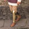 Roman Polished Brass Medieval Leg Armor Spartan Greek Greaves for LARP Film Props Style Knight Shin Guards