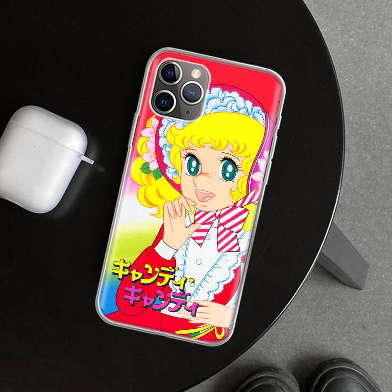 Anime Candy Phone Case Cover for iPhone 11 12 13 Mini 14 15 Plus 16 Pro Max 17 Air 7 8 + SE Art Customized Fundas 11 12 13 Mini