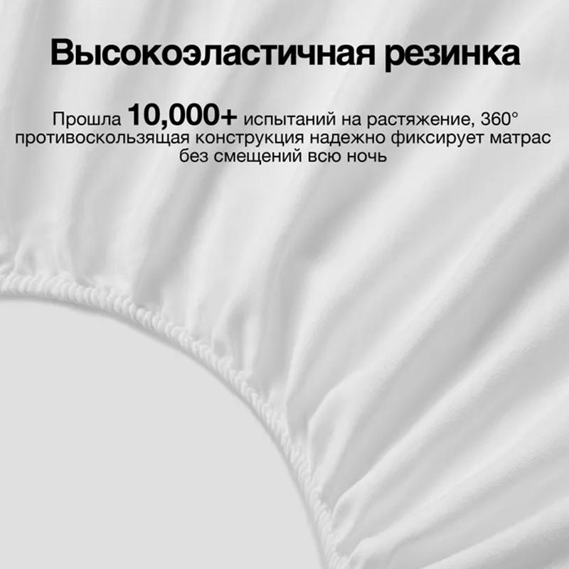 Protective Mattress Cover, Waterproof Quilted Mattress Cover, Cotton Padded Waterproof Thick Bed Sheet, White and Black Mattress Topper
