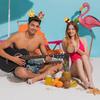 Oneant 12 Stück Hawaiianische Party-Haarreifen Filz Luau Kopfschmuck Tropische Frucht-Dekorationen Ananas Flamingo Palme Baum Zubehör Fo