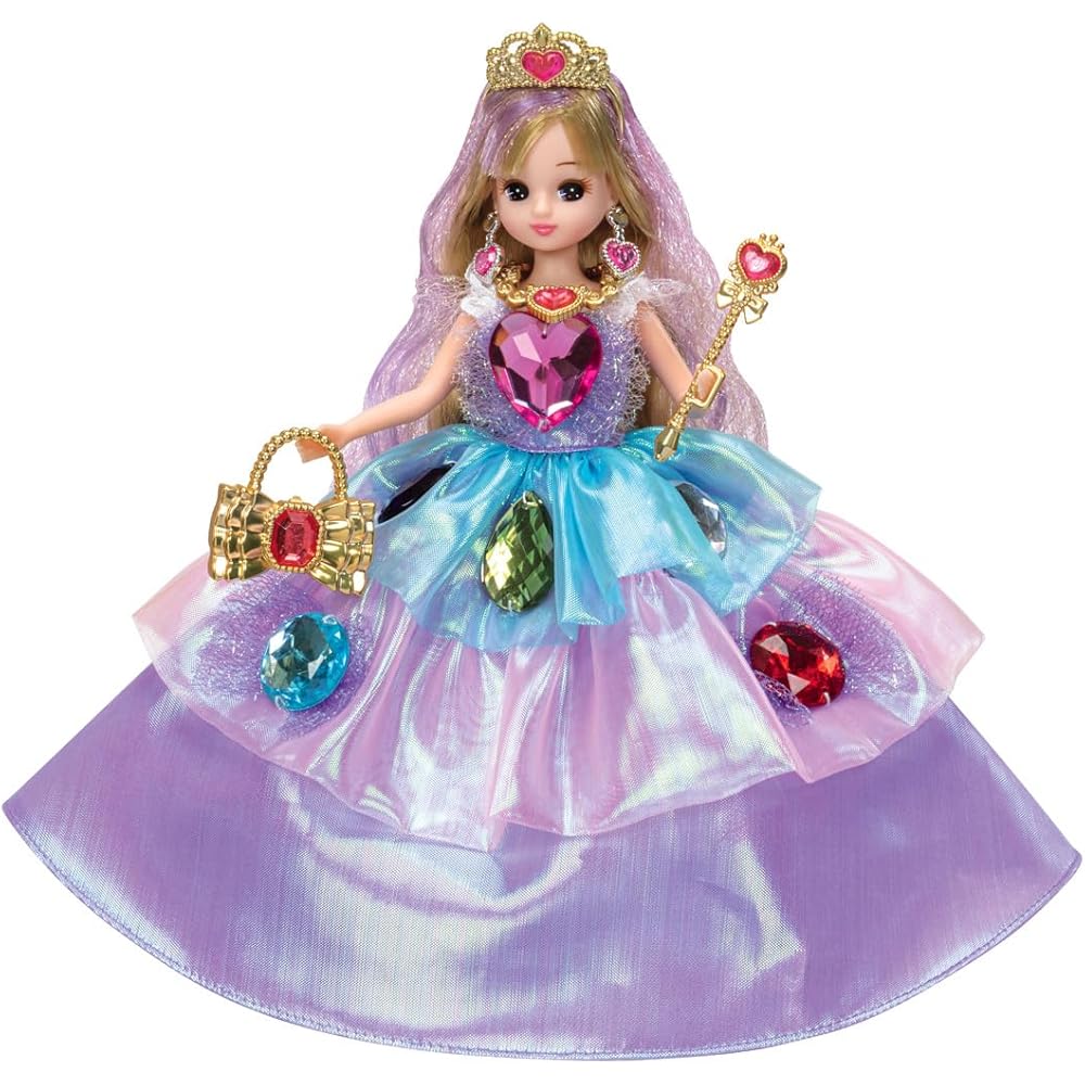 

Takara Tomy Licca-chan Doll LD-05 Rainbow Jewel Princess Dress-Up Toy for Ages 3 and Up
