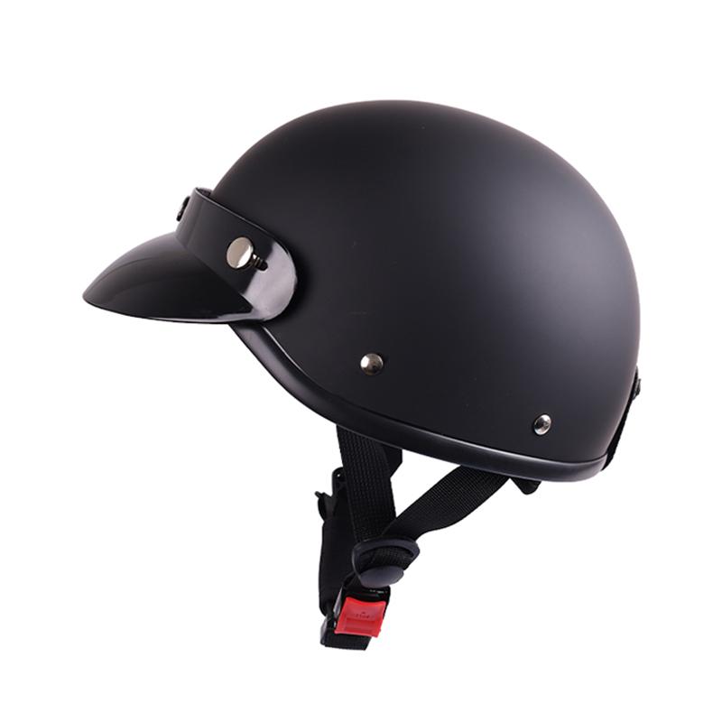 Retro Motorcycle Half Helmet, Scoop Helmet Cruising Motorcycle Helmet, Universal for All Seasons