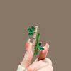 Guochao Design Bamboo Brooch Women's High-end Corsage Luxury Temperament Pin Men's Sweater Suit
