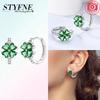 Authentic copper Colored Zircon Earring Star Shape Moon Fourleaf Shamrock Butterfly Knot Zircon Earring Women Gift Accessory Jewellery