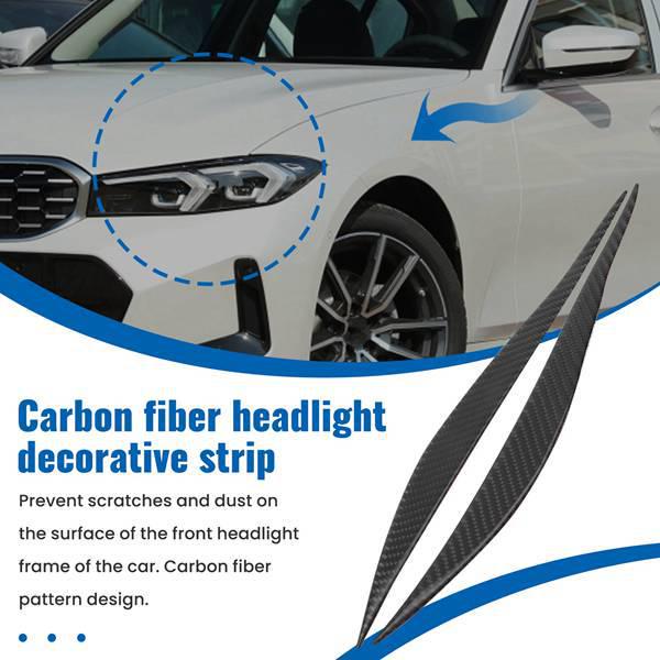 Bandeau d'optique en fibre de carbone pour BMW Série 3 - 1 Paire