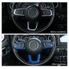 Steering Wheel Trim Cover ABS Interior Accessories for 18+ Jeep Wrangler JL JLU