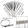 100Pcs 304 Stainless Steel Self-Locking Cable Ties Heat Proof Self-locking Fastening Rings  Vehicles