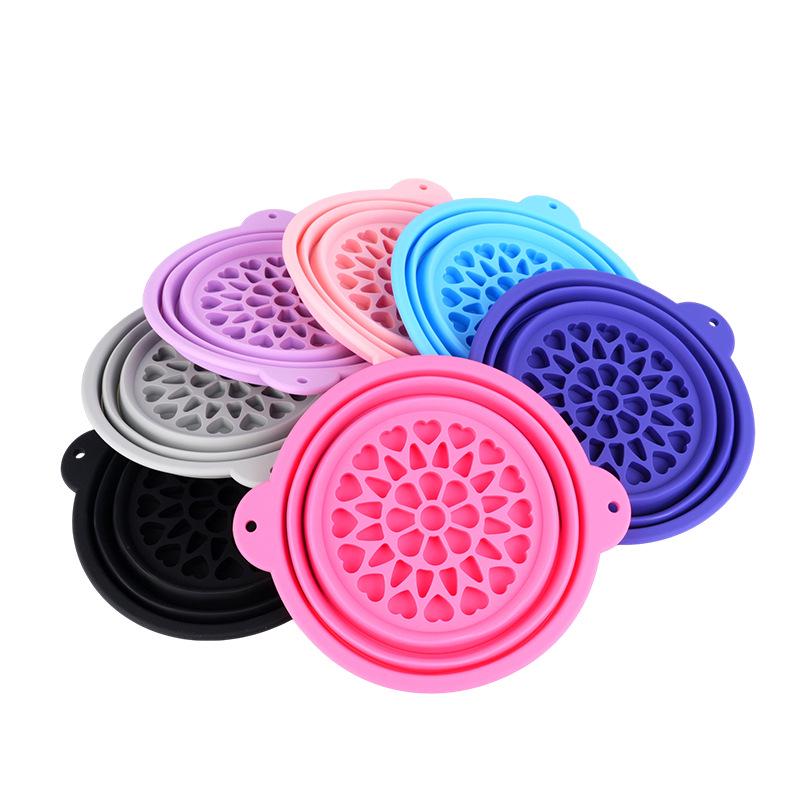 Silicone Folding Ice Pack Face Wash Basin for Travel and Outdoor Use