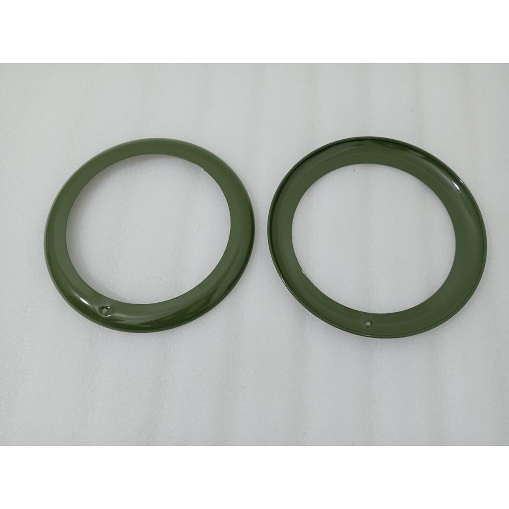 Headlight Outer Bezel Set Military Green Willys 46-53 CJ-2A CJ-3A JEEPS |Fit For