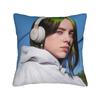 B-Billie-Girl E-eilish American Singer Pillowcases Printed Cushion Cover Decorative Pillow Case Cover Living Room Multi-Size
