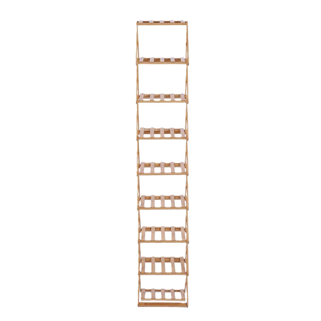 Corner Shoe Rack Multi Tier Foldable Space Saving Wood Shoe Organizer for Home Dormitory Entrance