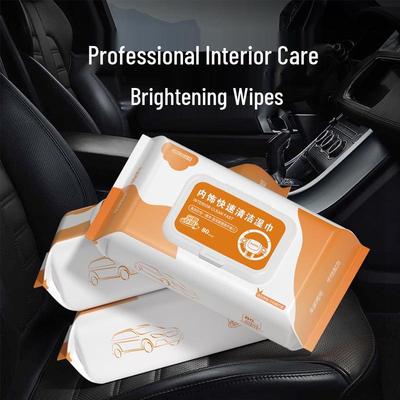 Leather Car Interior Cleaning & Polishing Wipes - Stain Removal & Renovation Care