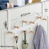 No-Drill Over-Door Multi-Hook Coat Rack