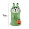 Cute Cat Halloween Concert Miniatures Funny Ghost Figurines Kawaii Shiba Vampire Magic Pumpkin Miniatures DIY Home Decoration