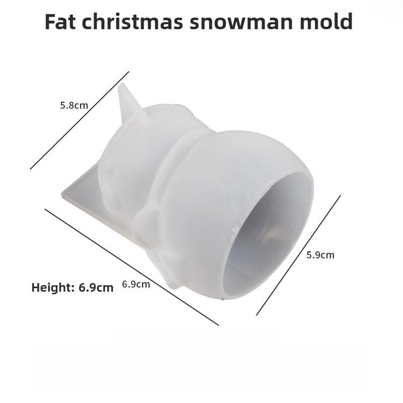 DIY Candle Molds Christmas Snowman Boots Socks Reindeer Bell Hanging Ornaments Silicone Plaster Resin Molds for Home Decor