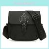 Stilvolle Trapstar Unisex Schulter-Crossbody-Tasche mit reflektierender schwarzer Farbe, perfekt für lässiges Reisen und Charaktere)
