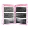 570 ks 30D/40D/50D/60D Jednotlivé řasy Klastry Prodlužování Umělé řasy DIY Doma Prodlužování řas v klastrech Make-up