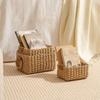 Woven Cosmetics Storage Basket Handmade Decorative Snacks Storage Containers Simple Multi-functional Paper Rope Basket