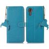 For Samsung Galaxy Xcover7 RFID Blocking Phone Case Genuine Cow Leather Cover