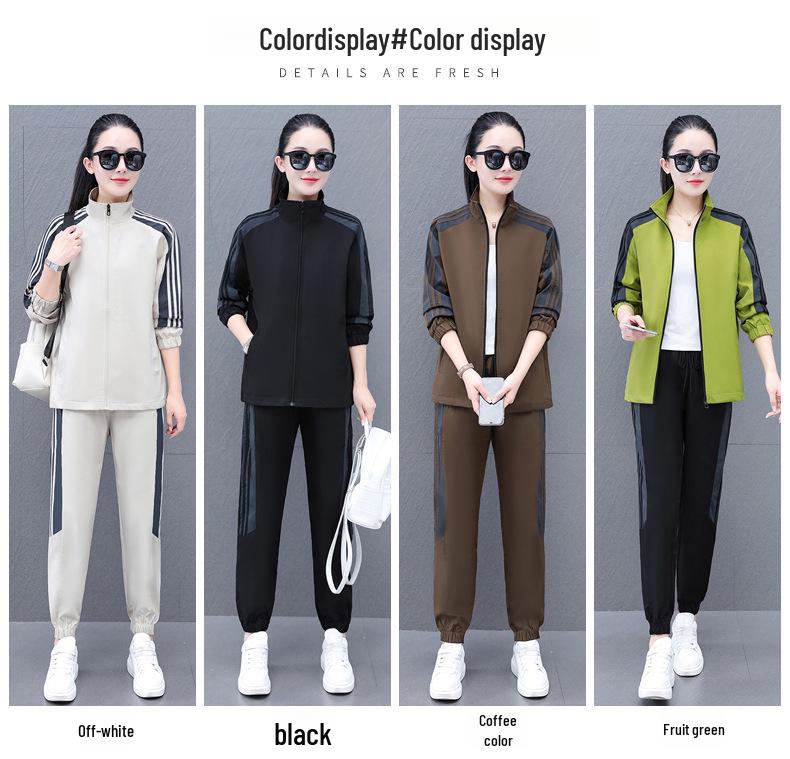 Women's Outdoor Sports Jacket Suit – Breathable Two-Piece for Spring and Autumn, Ideal for Mountaineering and Running.