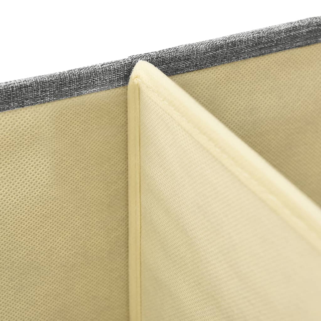 Storage Box Fabric 50 x 30 x 25 cm Gray