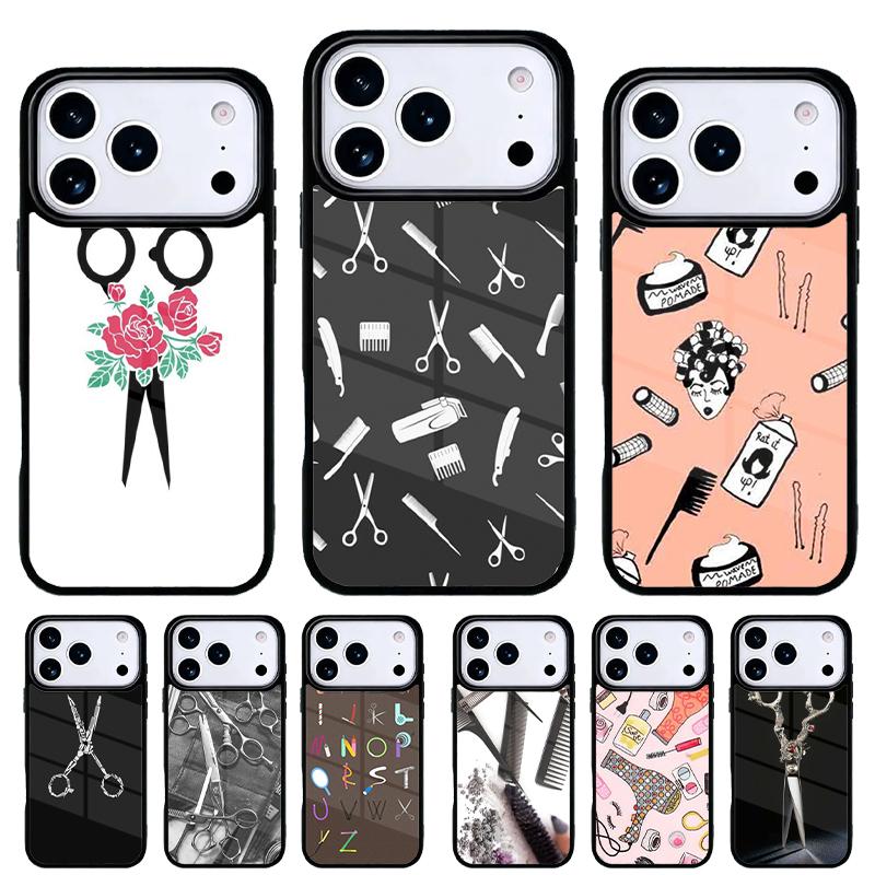 Hair Stylist Hairdresser soft Phone Case for iPhone 17 16 15 14 13 Pro Max Back Cover for 12 11 Pro Coque