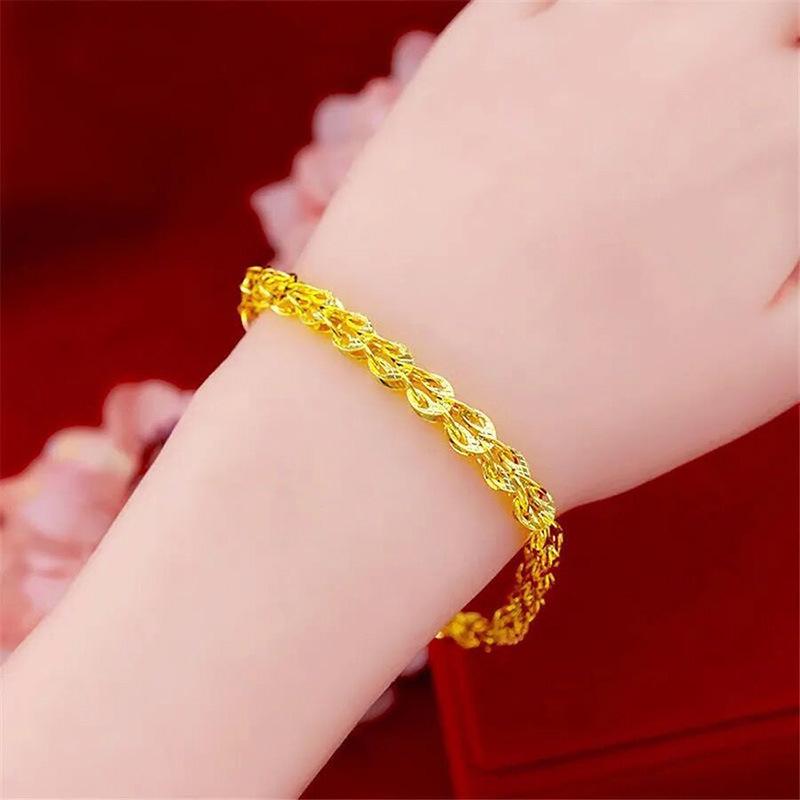 Браслет  Хвост Феникса  Золотая Сверкающая Звезда - Женский Модный Универсальный Аксессуар на Руку