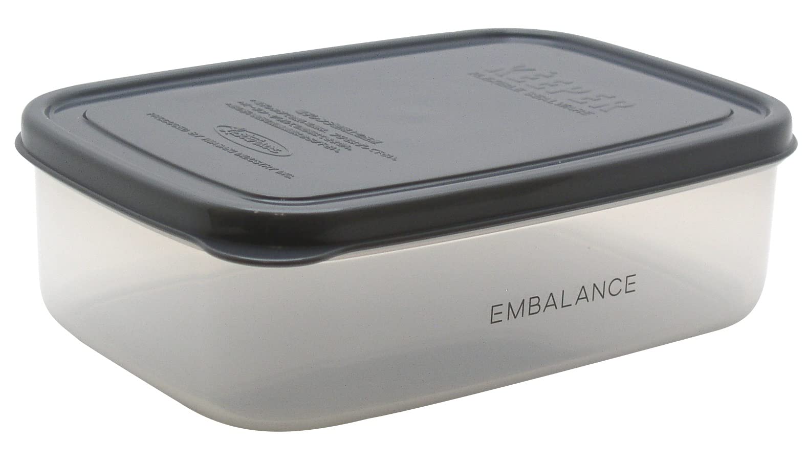

Wilmax EMBALANCE Storage Container Rectangle Container M Gray T12220 (Square) (870ml)