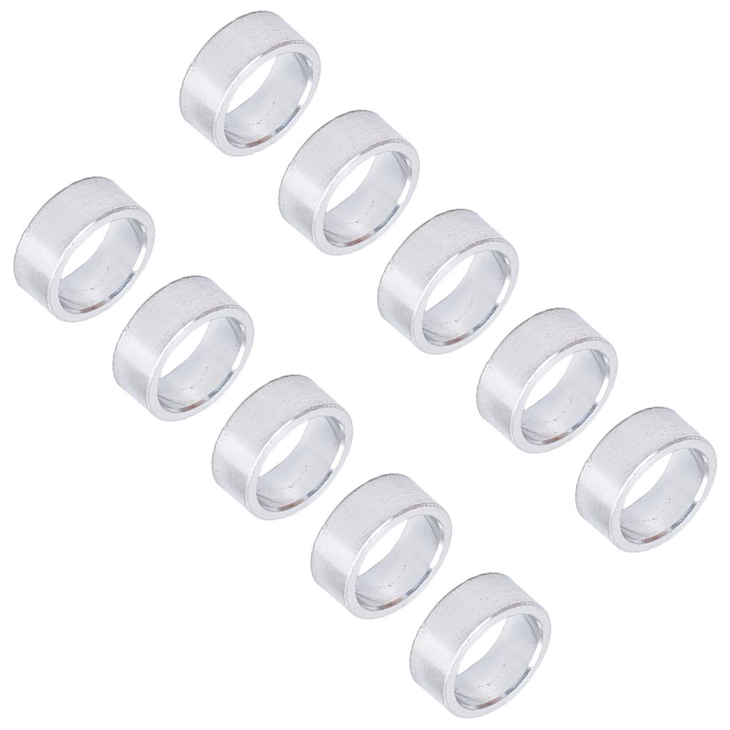 10Pcs Aluminum Alloy Spacer Round Unthreaded Standoff Support Fittings Outer Diameter 10mm