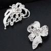 12Pcs Women's Flower Butterfly Bridal Scarf Lapel Brooch Pins
