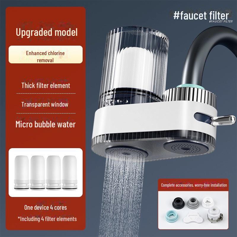 

Очиститель воды для кухонного крана Фильтр для дехлорирования и защиты от брызг Series A Filter