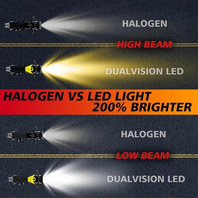 P15D T19 Motorcycle Headlight Led Bulbs 6000K Plug And Play Low Beam For Mio I 125 Motorbike Scooter