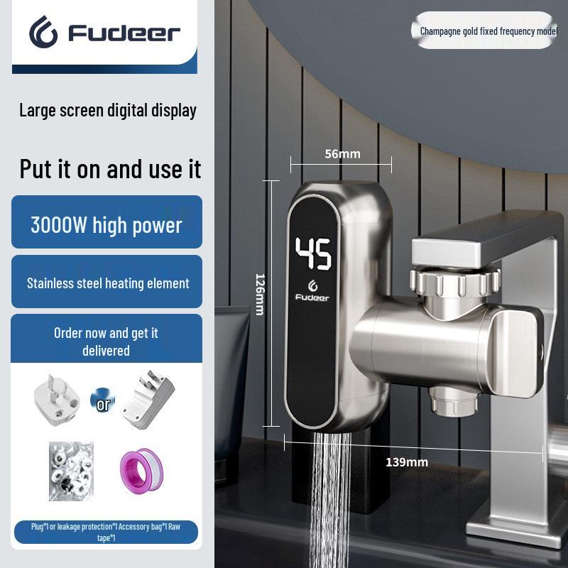 Instant Electric Water Faucet - Quick 3-Second Heating, Hot & Cold Dual-Use, Compact Design for Easy Installation
