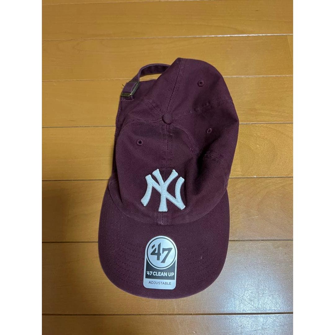 Used 47 Brand New York Yankees Cap Maroon