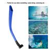 Silicone Swimming Front Breathing Tube Training Professional Adults Snorkel Diving Tube(Blue)
