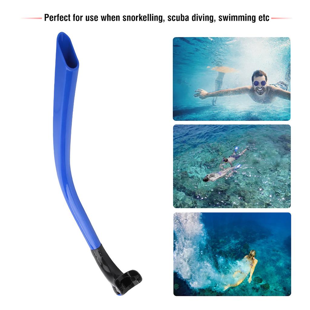 Silicone Swimming Front Breathing Tube Training Professional Adults Snorkel Diving Tube(Blue)