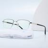 Men'S Fashion High-Definition Anti-Blue Light Presbyopia Glasses Neutral Fashion Business Half Frame Glasses For Farsightedness