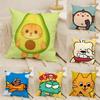 Funny And Quirky Party Animals Pillow Case Home Living Room Decoration Linen Pillowcover Pillow Cases Cushion Cover