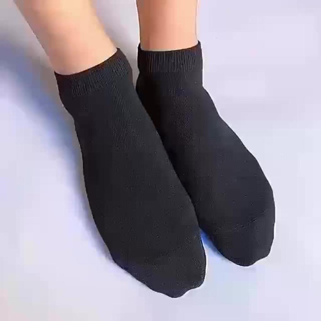 10/20 Pairs of Socks for Men and Women, Black and White Gray Short Socks, No Wash, Odor Proof, Sweat Absorbing, Summer Thin Boat Socks