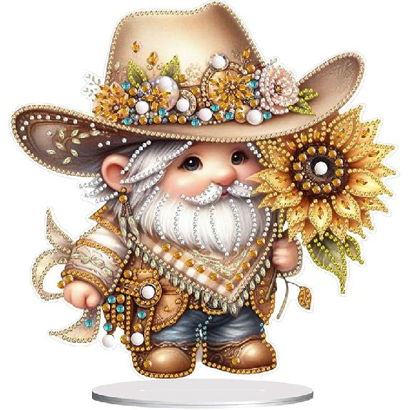 ARTopet DIY Diamond Desktop Ornament Special Shaped Crystal Diamond Art Painting Tabletop Ornaments Single Sided Diamond Ornament for Adult Beginner