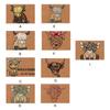 Indoor Door Mat Animal Cow Entrance Doormat Absorbent Carpet Anti-Slip Floor Mat for Entryway Kids Room Home Decorations