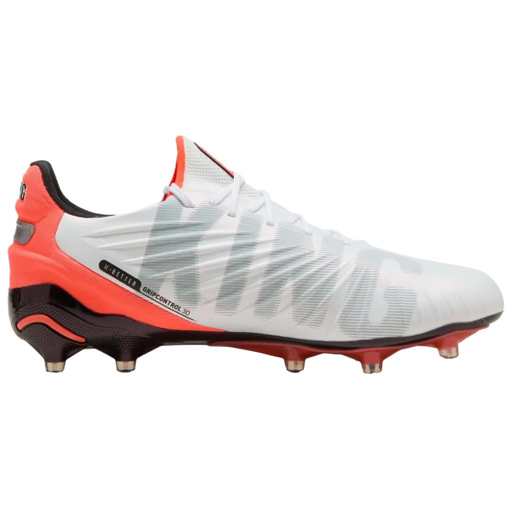 Puma King Ultimate FG AG Untamed Pack Unisex Sneakers White Silver Glowing-Red 108821-01