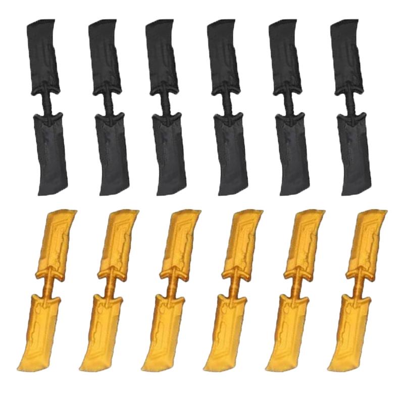 MOC Medieval Military Building Blocks Anime Character Accessories Gold Weapon Tomahawk Sword Gun Helmet Toy Gift R053 Mini Brick
