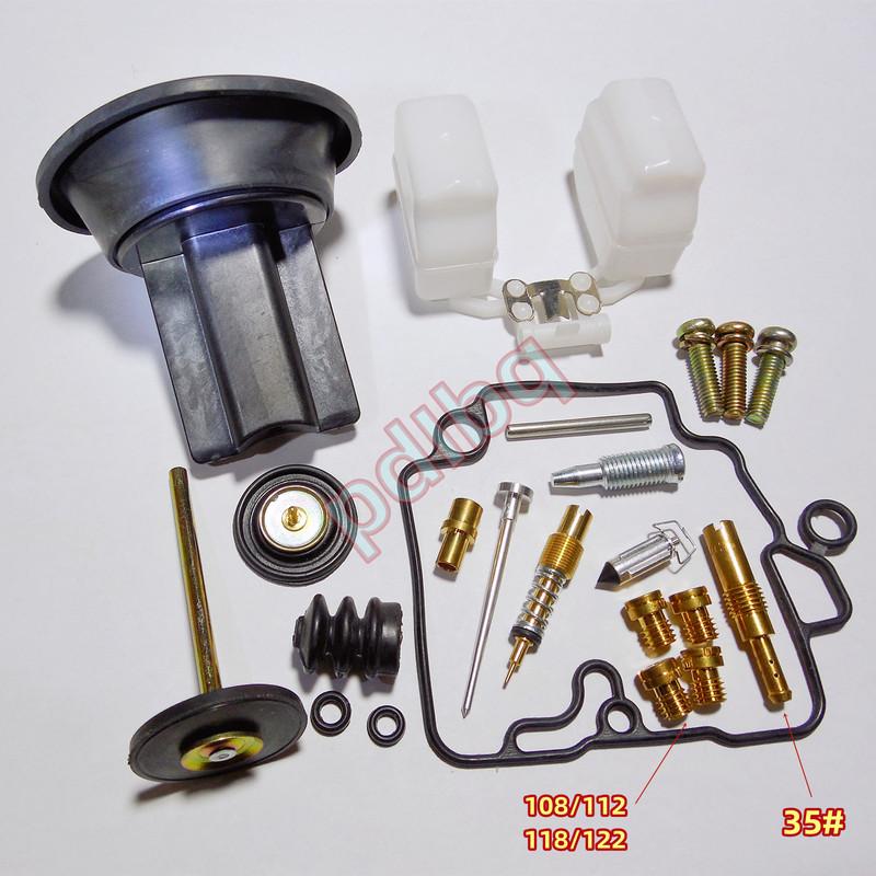 For Taiwan KT CVK26 With Acceleration Pump Carburetor Repair Kit Include Diaphragm Plunger Assembly With 5MM Thread Main Jet