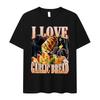 Lustiges Meme Ich Liebe Knoblauchbrot Skelett Grafik Gedrucktes T-Shirt Damen Lässig Kurzarm T-Shirts Sommer Rundhals Kleidung ...