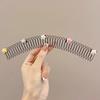 Nuovo pettine colorato a forma di cuore, pettine per capelli a estrazione a forma di stella, fascia per capelli con fiocco, filo invisibile, copricapo antiscivolo, per bambini e bambine