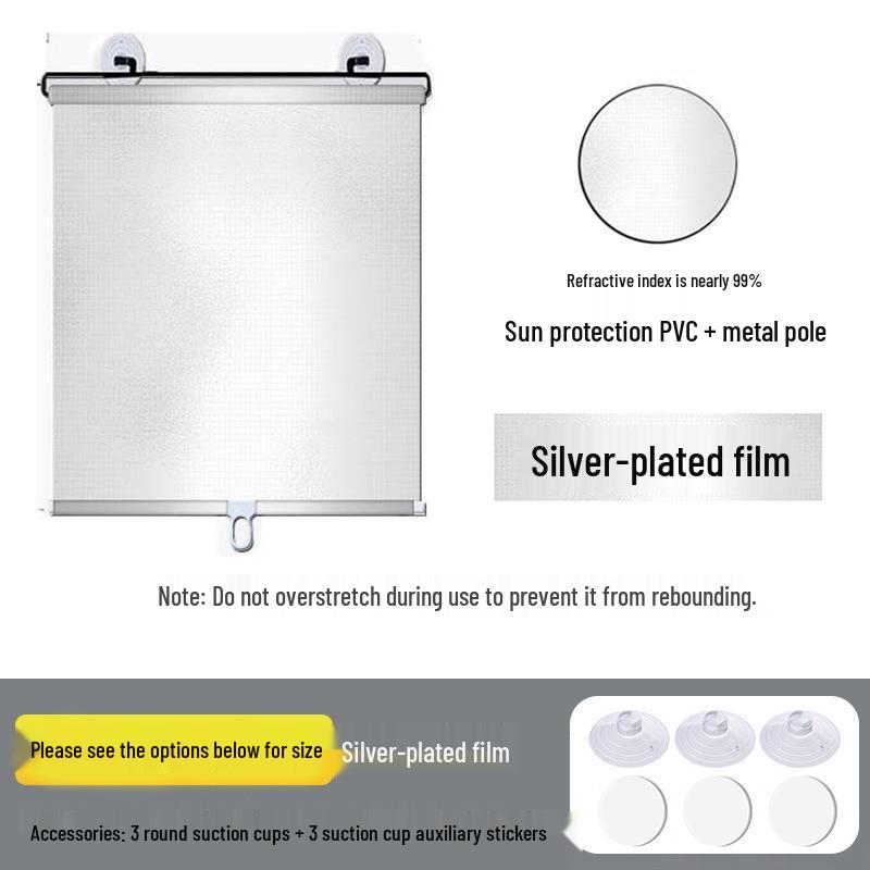 Suction Cup Retractable Car Sunshade
