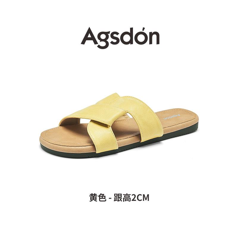 Strictly Selected Augustine Flat-bottomed Slippers for Women's Wear 2025 New Summer Seaside Beach with Skirt French Sandals